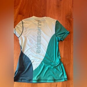 J.Lindeberg Golf Womens T shirt Swirl Top Medium New Green